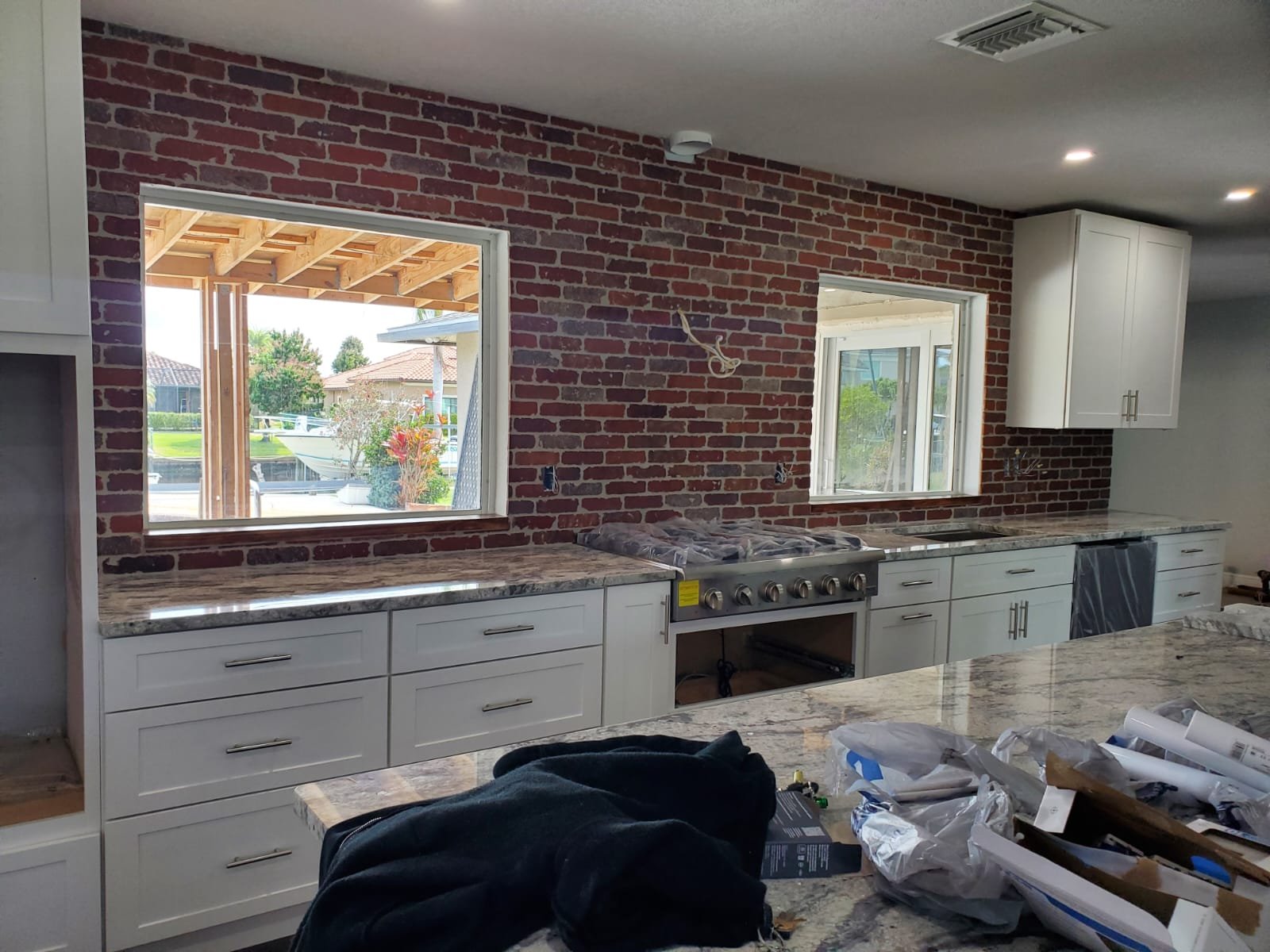 Construction project masonry